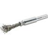 End brush stainless knotted 6mm 10x26x0.25mm